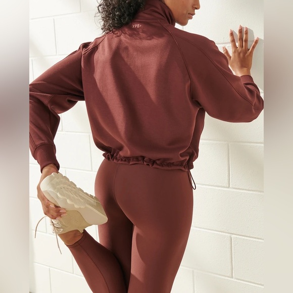 Abercrombie & Fitch YPB Maroon Zip-Up Sweatshirt - Picture 6 of 14